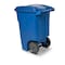 Toter Toter 48 Gal. Trash Can Blue with Quiet Wheels and Lid ANA48 - alternate 6